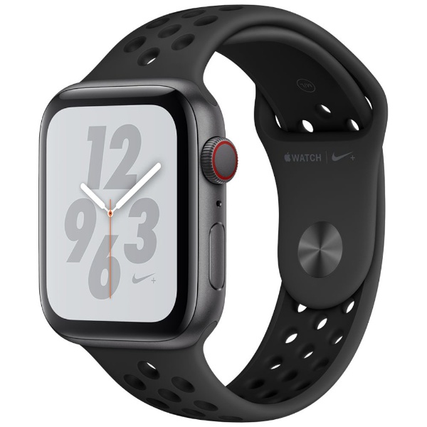 Apple Watch Nike+ Series 4（GPS + Cellularモデル）- 44mm  スペースグレイアルミニウムケースとアンスラサイト/ブラックNikeスポーツバンド MTXM2J/A