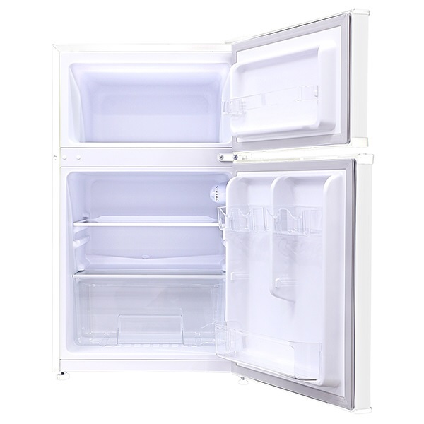 R90WH 冷蔵庫 S-cubism ホワイト [2ドア /右開き/左開き付け替えタイプ /90L] 【お届け地域限定商品】