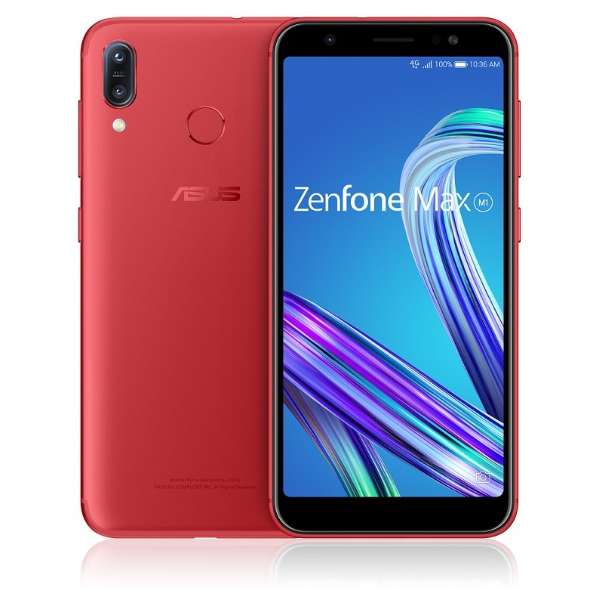 Zenfone Max M1 ルビーレッド「ZB555KL-RD32S3」Snapdragon 430 5.5型メモリ/ストレージ： 3GB/32GB nanoSIM×2 DSDS対応 SIMフリースマートフォン_1