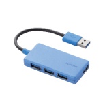 U3H-A416BX USB-Aハブ (Chrome/Mac/Windows11対応) ブルー [バスパワー /4ポート /USB3.0対応]