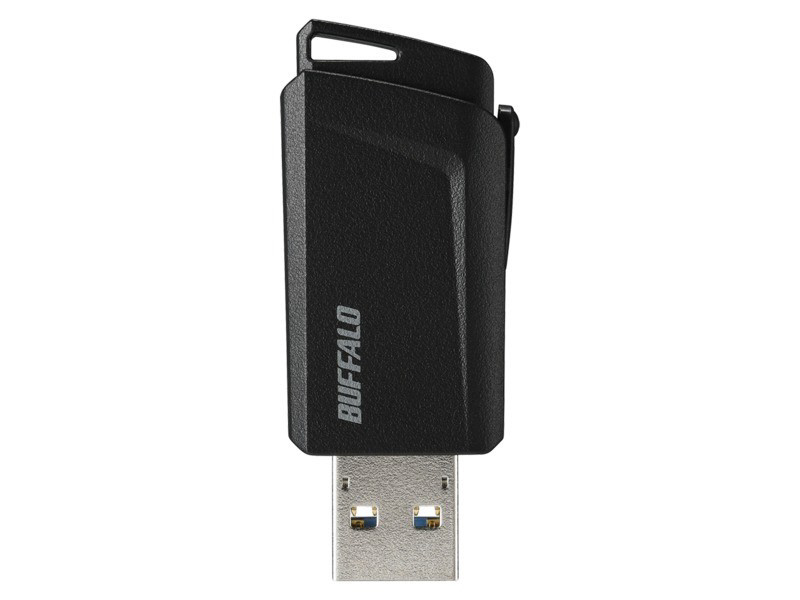 RUF3-SP32G-BK USBメモリー USB3.1/3.0/2.0対応 32GB プッシュスライド