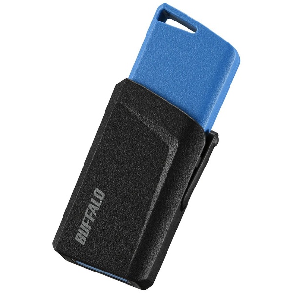 RUF3-SP32G-BL USBメモリー USB3.1/3.0/2.0対応 32GB プッシュスライド