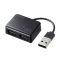 [USB-A秃→手术刀microSD卡片狭槽/USB-Ax3]变换适配器黑色USB-2HC319BK
