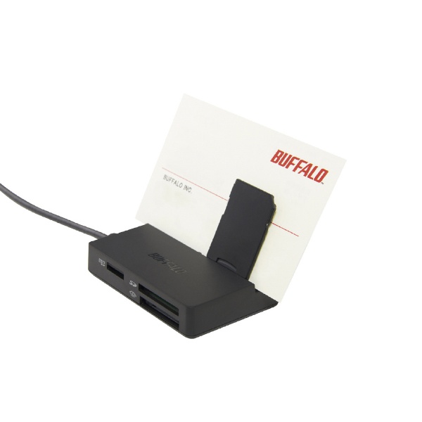 BUFFALO USB3.0 マルチカードリーダー スタンダードモデル ブラック BSCR108U3BK