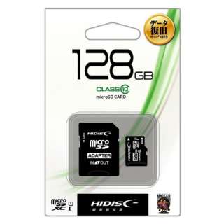 microSDXCJ[h HIDISC HDMCSDH128GCL10DS [128GB /Class10]
