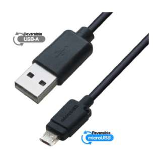 USB[d큕P[u 50cm Wo[Vu micro BK [0.5m]