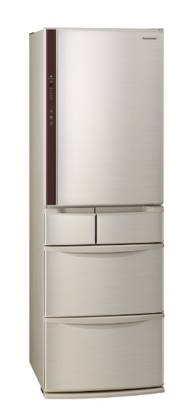 NR-E414VL-N 冷蔵庫 Vタイプ シャンパン [5ドア /左開きタイプ /406L] 【お届け地域限定商品】