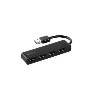 BSH4U318D2 USBハブ ブラック [バスパワー /4ポート /USB2.0対応]