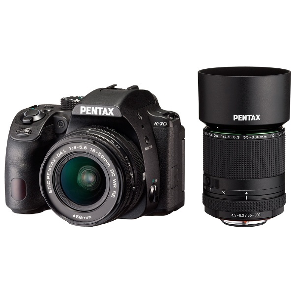 PENTAX K-70 デジタル一眼レフカメラ 300WズームREキット ブラック [ズームレンズ+ズームレンズ] リコー｜RICOH 通販 