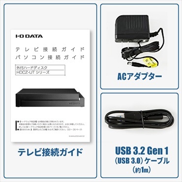 HDCZ-UT6KC 外付けHDD USB-A接続 家電録画対応 ブラック [6TB /据え置き型] I-O DATA｜アイ・オー・データ 通販 