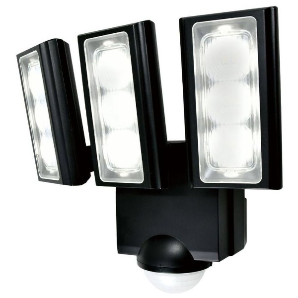 LEDセンサーライト 乾電池式 3灯 ELPA ブラック ESL-313DC [白色 /乾電池式] ELPA｜エルパ 通販 | ビックカメラ.com