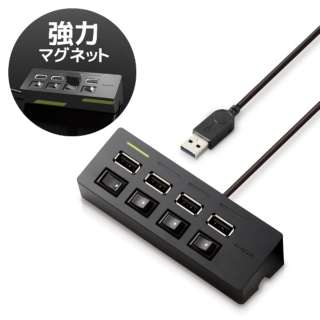 U2H-TZS428BX USBハブ ブラック [バスパワー /4ポート /USB2.0対応]