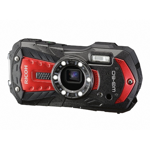 防水コンパクトデジタルカメラ RICOH WG-60（レッド） WG-60 レッド 