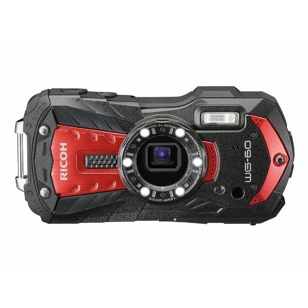 防水コンパクトデジタルカメラ RICOH WG-60（レッド） WG-60 レッド