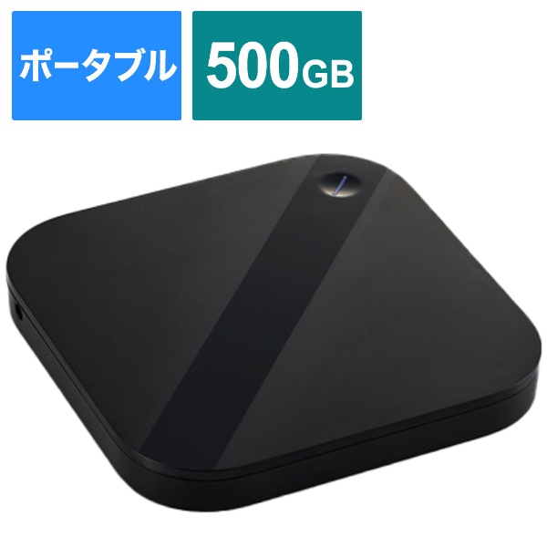 HDPH-UT500KR 外付けHDD ブラック [500GB /ポータブル型] I-O DATA