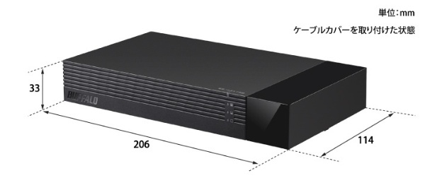 HDV-SAM2.0U3-BKA 外付けHDD ブラック [2TB /据え置き型] BUFFALO 