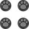 供PS4使用的模拟棒床罩猫喵喵黑×灰色CY-P4ASCN-BKG[PS4]_1
