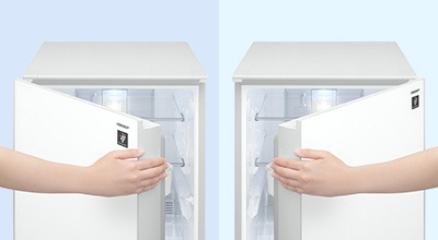 SJ-D14E-W 冷蔵庫 ホワイト系 [2ドア /右開き/左開き付け替えタイプ 