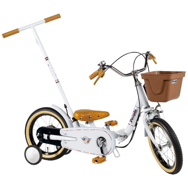 14型 折りたたみ子供用自転車 いきなり自転車(プレミアムホワイト) YGA310 【キャンセル・返品不可】