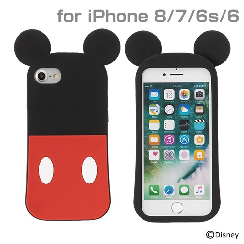iPhone SE（第2世代）4.7インチ/ iPhone 8/7/6s/6専用 ディズニーキャラクター/シリコンケース（ミッキーマウス）  276-895405