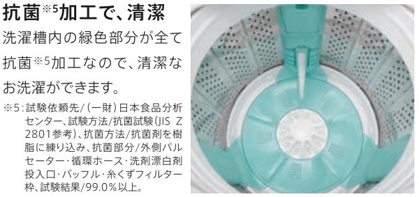 AQW-GP70G-W 全自動洗濯機 GPシリーズ ホワイト [洗濯7.0kg /乾燥機能無 /上開き] 【お届け地域限定商品】