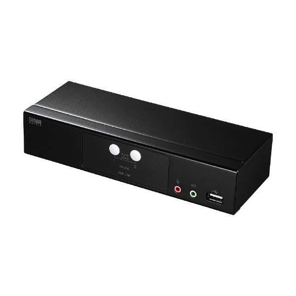 HDMI対応 手元スイッチ付パソコン切替器 ブラック SW-KVM2WHU [2入力