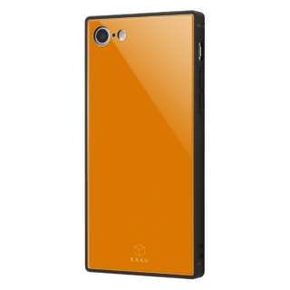 iPhoneSE（第3・2世代）4.7インチ/ iPhone 8/7 耐衝撃ガラスケース KAKU IQ-P7K1B/OR オレンジ