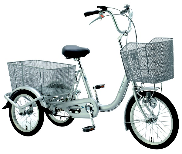 18型 三輪自転車 メーカー公式ショップ カナリイ シングルシフト お得クーポン発行中 LW18TD-919 組立商品につき返品不可 メタリックシルバー