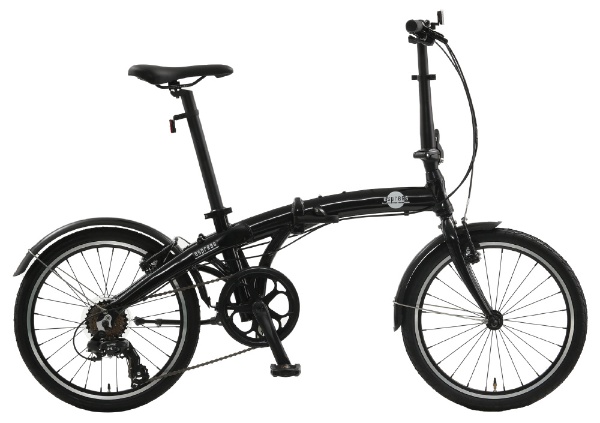 【eバイク】20型 折りたたみ自転車 エスプレス207(パールブラック/外装7段変速） OAB207【2019年モデル】 【キャンセル・返品不可】