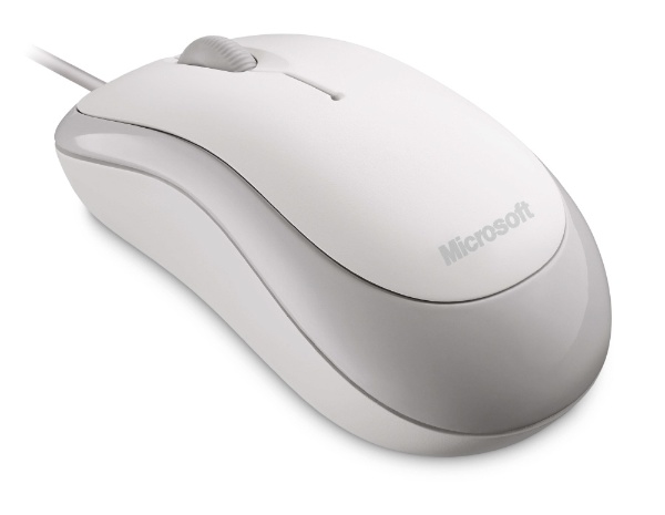 P58-00072 マウス Basic Optical Mouse silky white [光学式 /有線 /3ボタン /USB]