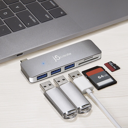 USB-C オス→メス SDカードスロット /micro SDカードスロット /USB