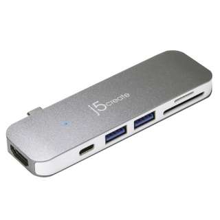 mUSB-C IXX USB-CiPower Delivery 3.0[dE]j /SDJ[hXbg /micro SDJ[hXbg /HDMI 4K /USB-A2n@Ultra Drive Mini Dock 7-in-1 JCD386 [USB Power DeliveryΉ]