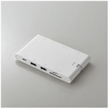 [USB-C秃→手术刀卡片狭槽x2/HDMI/通用算法/ＬＡＮ/USB-Ax2/USB-Cx2] 支持USB ＰＤ的100W对接站(支持Windows11的/Mac)白DST-C05WH[USB Power Delivery对应]