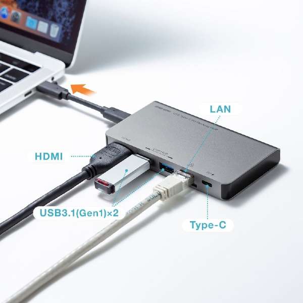 0.03mmUSB-CX HDMI / LAN / USB-A2/ USB-Cn@USB Type-C hbLOnu USB-3TCH15S [USB Power DeliveryΉ] yïׁAOsǂɂԕiEsz_9