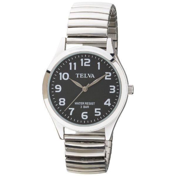 TELVA テルバ アナログウオッチ メンズ 腕時計 CREPHA（クレファー） シルバー×ブラック TE-AM149-BKS