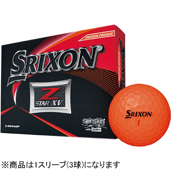 ビックカメラ.com - ゴルフボール スリクソン Z-STAR XV プレミアムパッションオレンジ SNZSXV6ORG3 [3球（1スリーブ）]  【オウンネーム非対応】