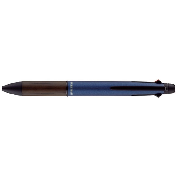 ［多機能ペン 4色油性ボールペン＆シャープ］ 限定 ピュアモルト ジェットストリームインサイド 4＆1 5機能ペン  （ボール径：0.5mm、インク色：黒、赤、青、緑・芯径 0.5mm） ネイビー MSXE5-2005-05