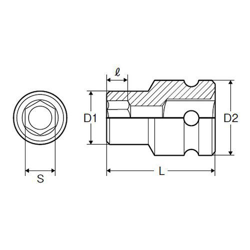 ミトロイ P12-150 1-1/2インチインパクトレンチ用ソケット 150mm-