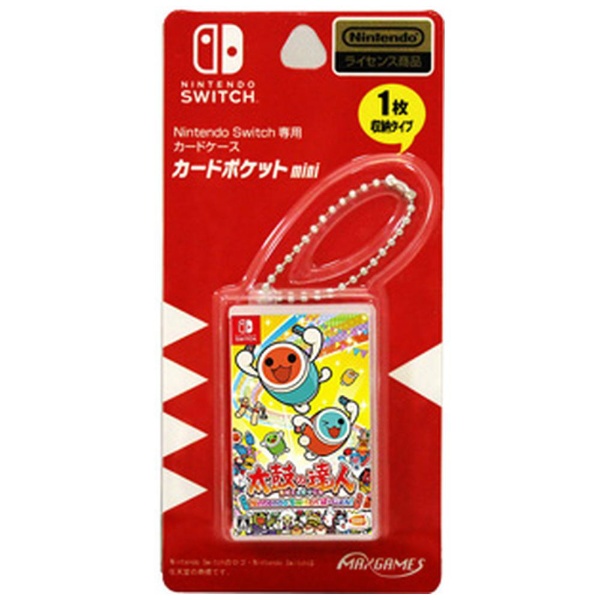 購買 Nintendo 全品送料無料 Switch専用カードケース カードポケットmini 太鼓の達人Nintendo Switchばーじょん Switch HACF-03TT