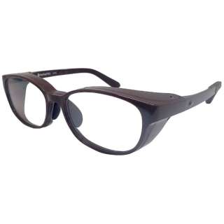 [花粉、过敏对策用品]医生想的高泥土银钛眼鏡(暗褐色)HD03 2[度从属于的透镜对应]
