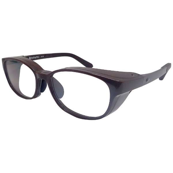 [花粉、过敏对策用品]医生想的高泥土银钛眼鏡(暗褐色)HD03 2[度从属于的透镜对应]_1