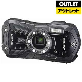 [奥特莱斯商品] 没有小型的数码照相机[防水+防尘+耐衝撃]WG-50黑色[展览品]箱子