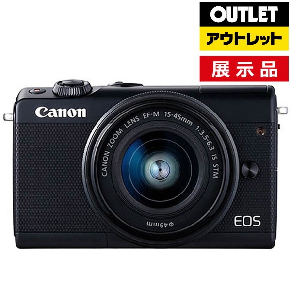 【アウトレット品】 EOS M100　ミラーレス一眼カメラ　EF-M15-45 IS STM レンズキット ブラック [ズームレンズ] 【展示品】