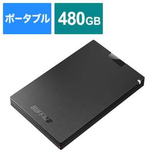 SSD-PG480U3-BA OtSSD USB-Aڑ (PS5Ή) ubN [480GB /|[^u^]