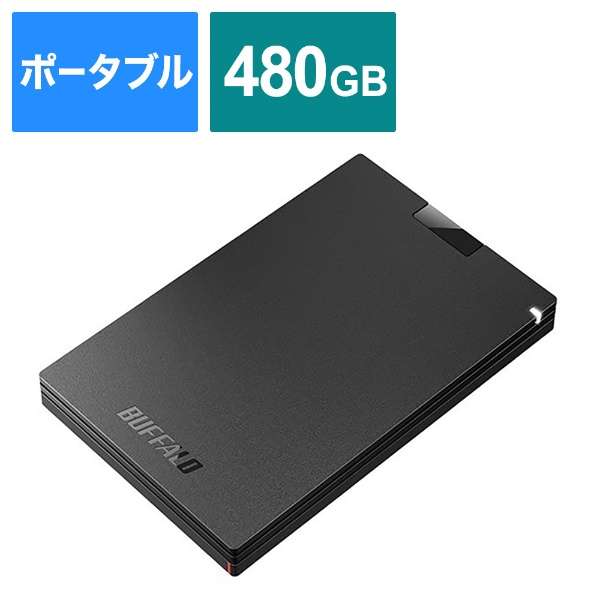 SSD-PG480U3-BA外置型SSD USB-A连接(PS5对应)黑色[480GB/手提式型]_1