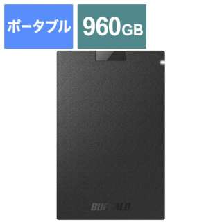 SSD-PG960U3-BA OtSSD USB-Aڑ (PS5Ή) ubN [960GB /|[^u^]