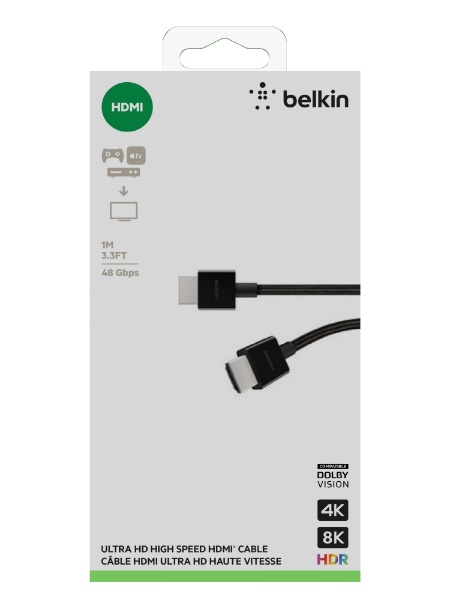 BELKIN ベルキン USB-C to HDMI 2.1 Adapter 8K 60Hz 4K 144Hz 11cm AVC013BTBK ネコポス送料無料