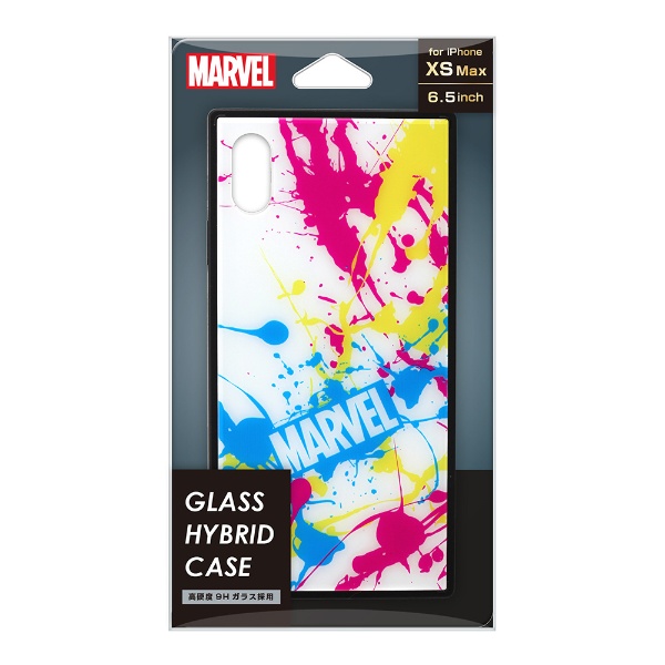 iPhone ショップ XS Max用 ガラスハイブリッドケース 百貨店 PG-DCS635WH ホワイト スプラッシュロゴ