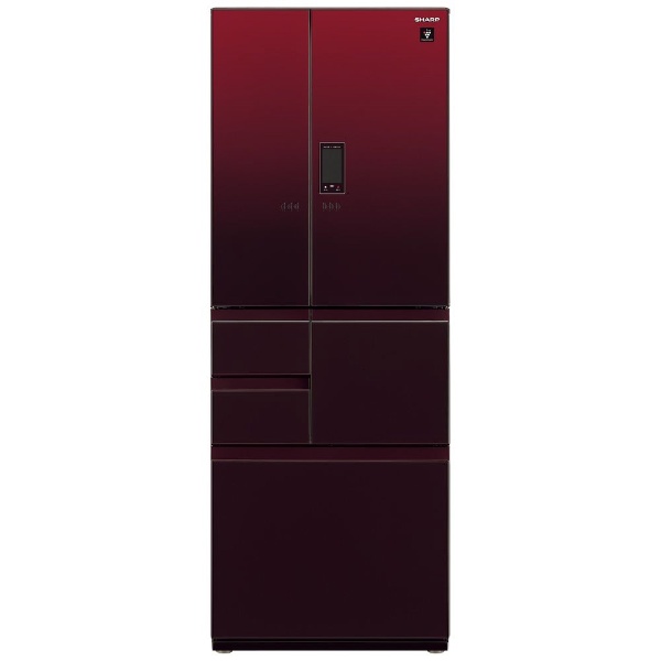 SJ-GA55E-R 冷蔵庫 プラズマクラスター冷蔵庫 グラデーションレッド [6 