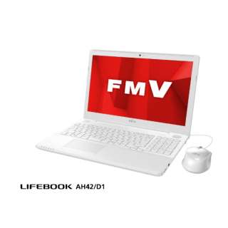 FMVA42D1W m[gp\R LIFEBOOK AH42/D1 v~AzCg [15.6^ /Windows10 Home /intel Celeron /Office HomeandBusiness /F4GB /HDDF1TB /2019N2f]